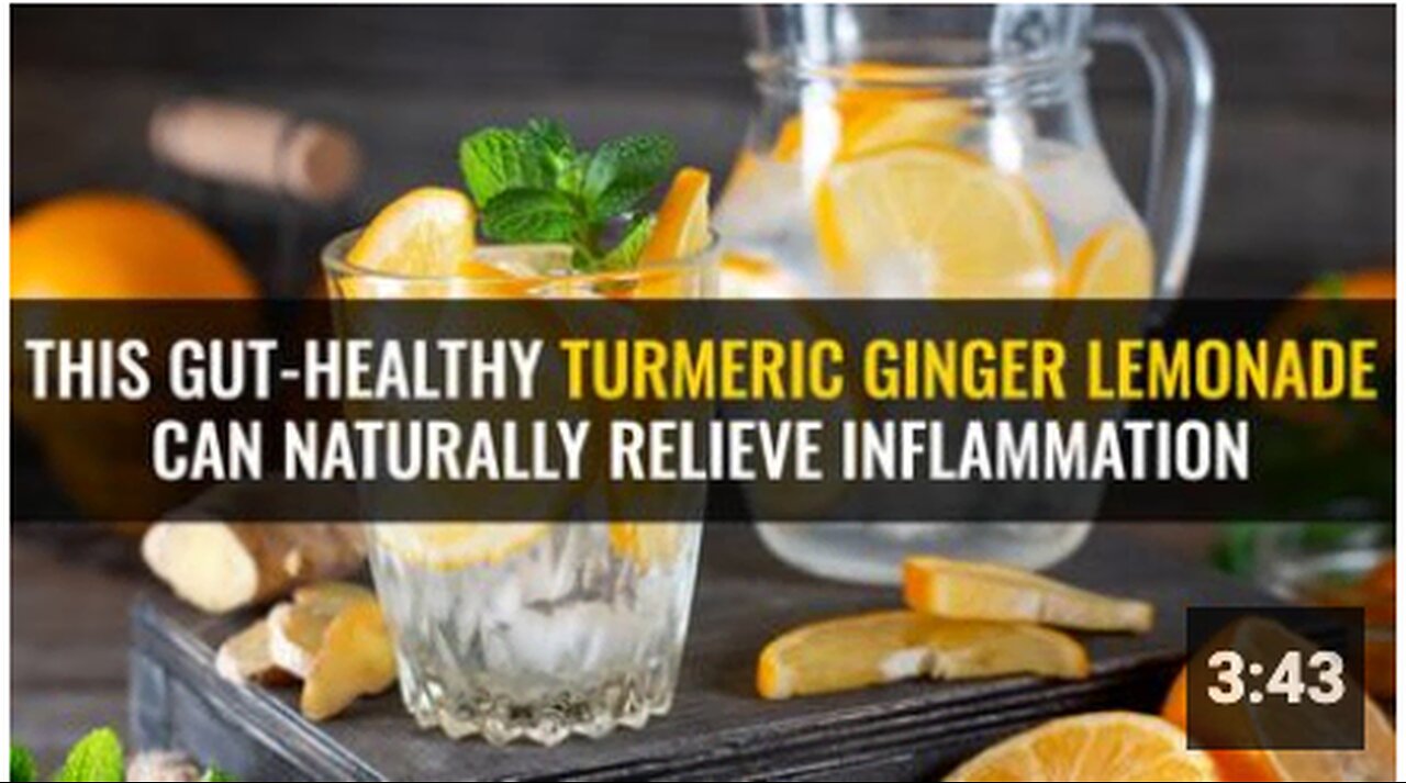 This gut-healthy turmeric ginger lemonade can naturally relieve inflammation