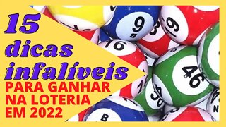 Ganhe na Loteria com essas 15 Dicas Infalíveis