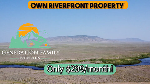 Own Riverfront Property in CO Only $299/month