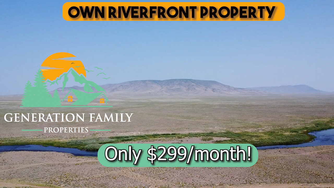 Own Riverfront Property in CO Only $299/month