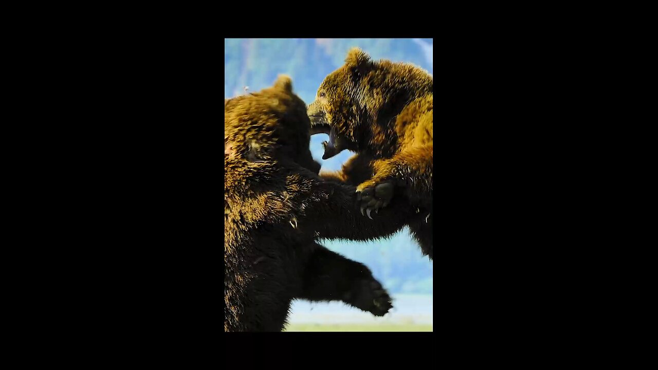 The Fight Between two Bears!!!