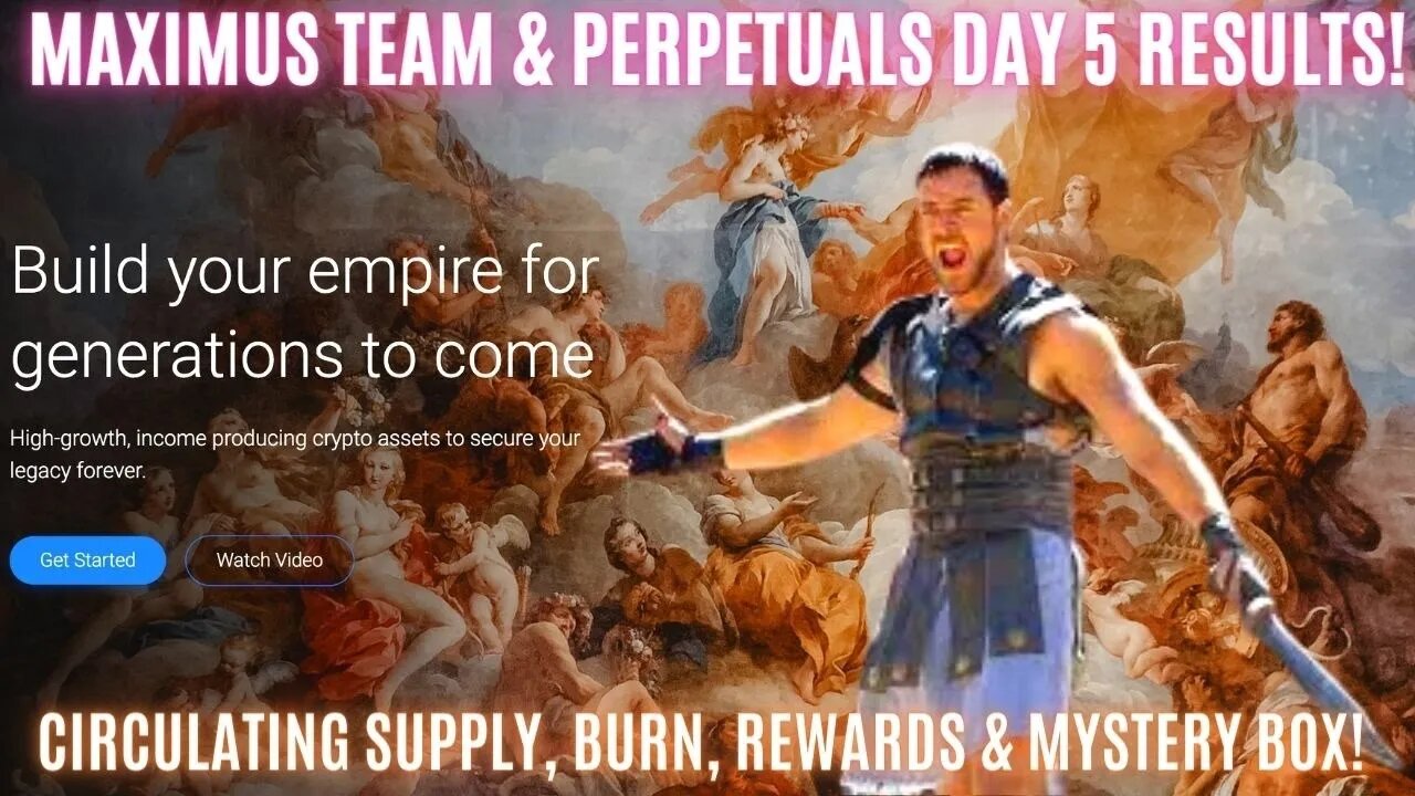 Maximus TEAM & PERPETUALS Day 5 Results! Circulating Supply, Burn, Rewards & Mystery Box!