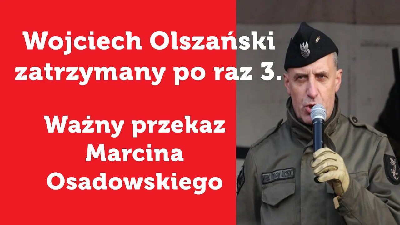 [PILNE] Ważny przekaz Marcina Osadowskiego!