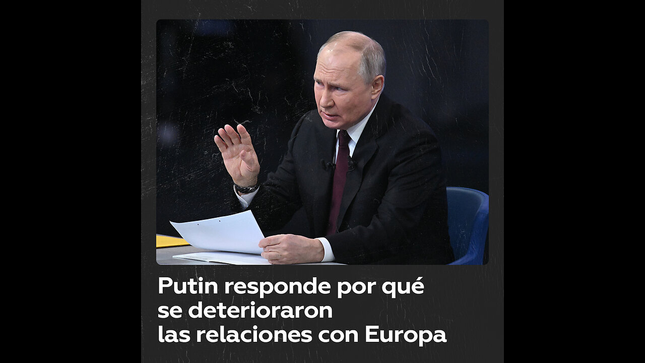 Putin describe como "una enorme tragedia" el conflicto entre Ucrania y Rusia