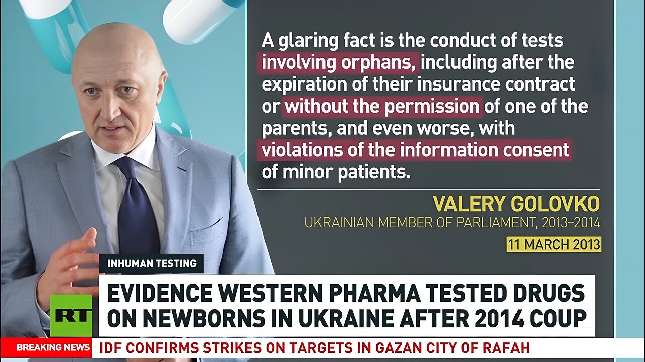 Big Pharma Testing On Orphans In Ukraine