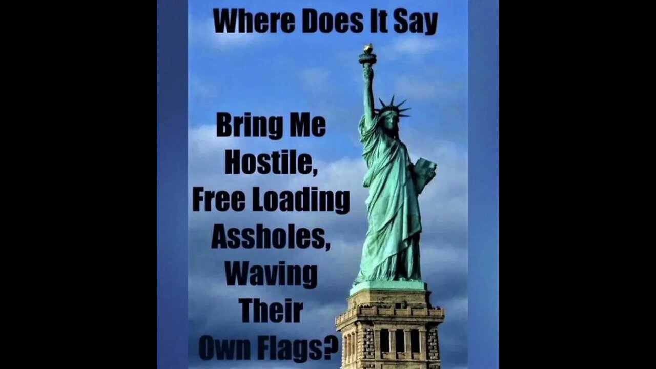 can NYC Council Looks To Remove Racist liberty Statue? Give Reparations as Illegals Destroy The City