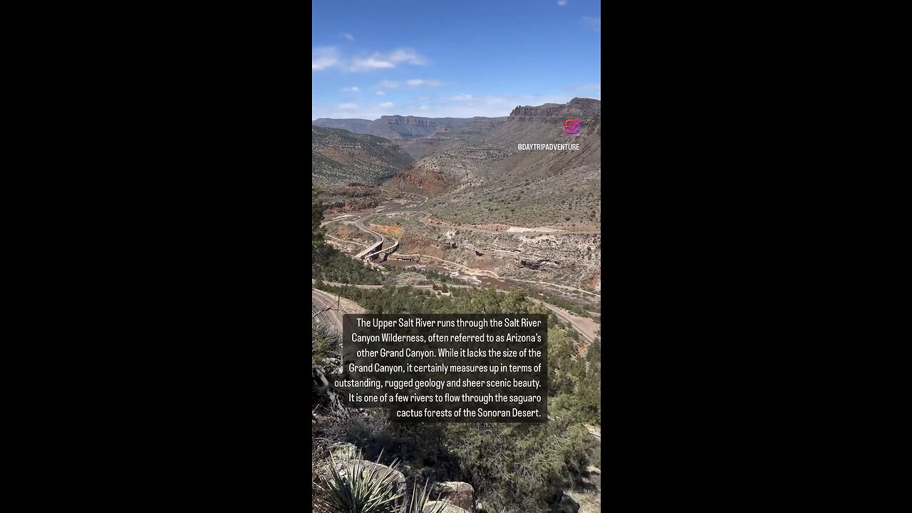 What’s Arizona’s other Grand Canyon. The Salt River Canyon. #saltriver #rivers