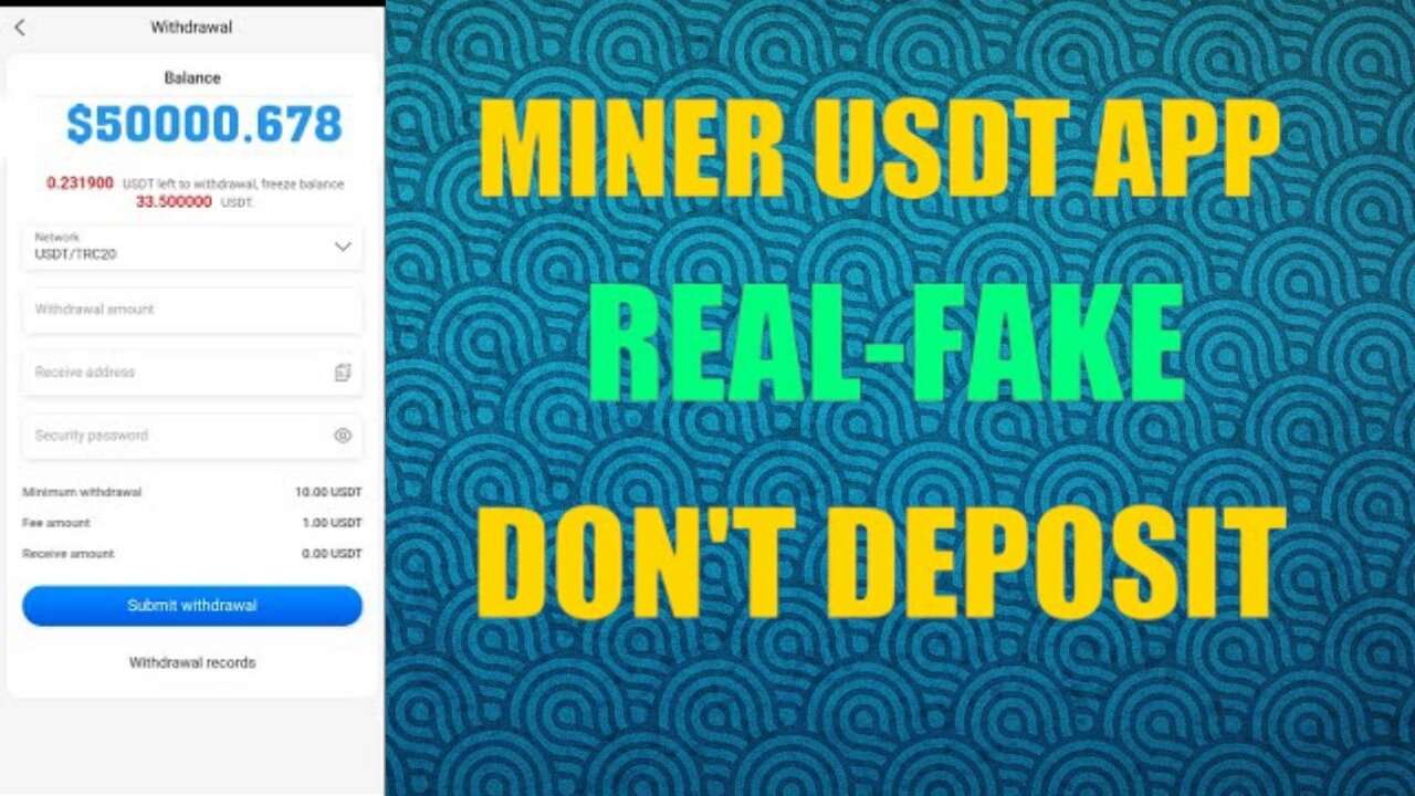 MINER USDT APP WITHDRAW PROBLEM || MINER USDT REAL OR FAKE