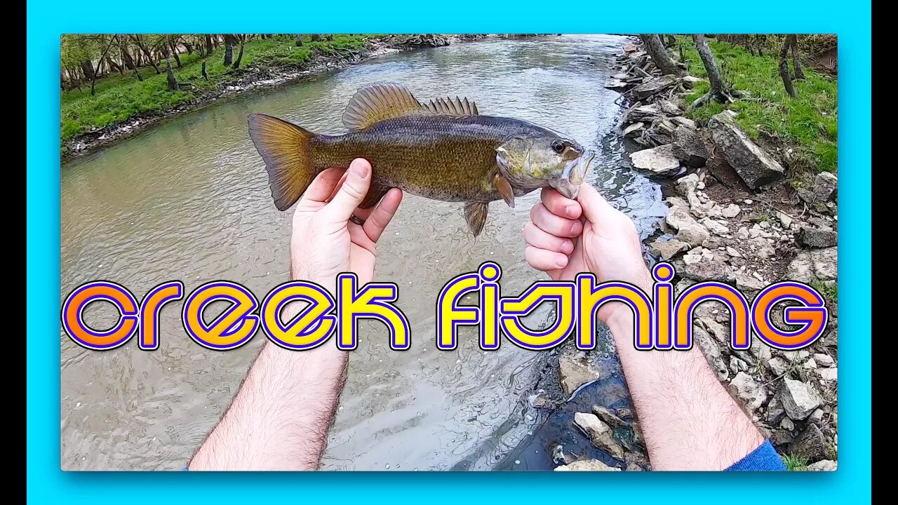 Fishing a Cincinnati Creek for a SMALLMOUTH bite!!