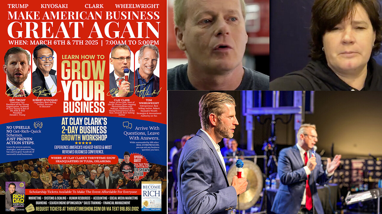 Business Conference | Celebrating 2.5x Growth of Arizona's Body Central Physical Therapy & ScoreBall.com + Is This Your Year to Thrive? Join Eric Trump & Robert Kiyosaki At Clay Clark's March 6-7 Business Conference!