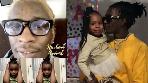 Young Thug Reveals To Daughter Mari That She's On His New Album! 😲