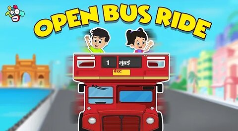 Open Bus Ride | Mumbai Tour with Friends | English Cartoon | Moral Stories | PunToon Kids