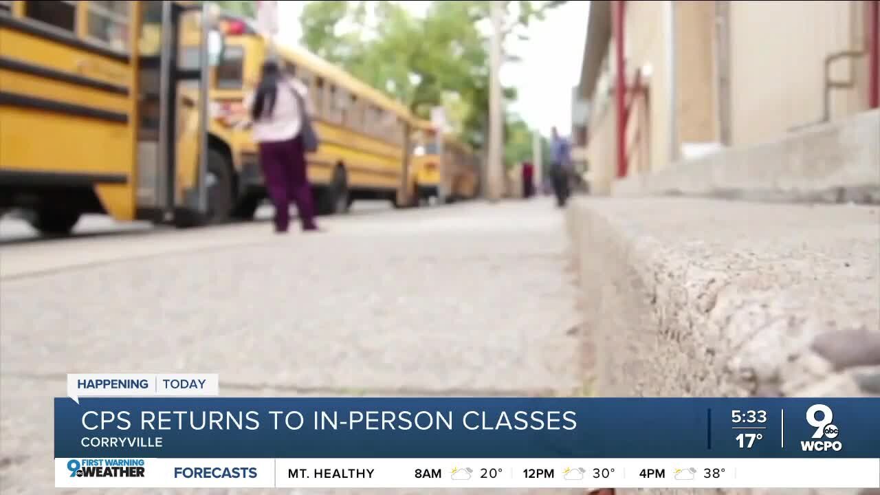 Cincinnati Public Schools students return from remote learning