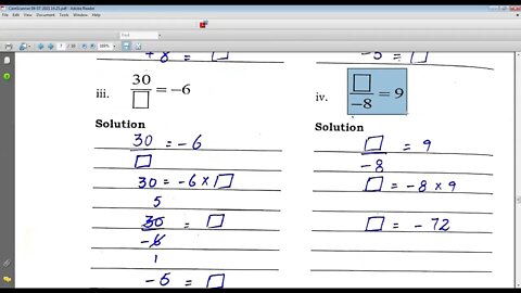 maths A,class 6,integers,13 04 21