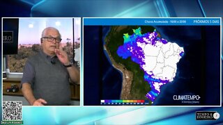 Chuva: veja os mapas com o acumulado para os próximos dias