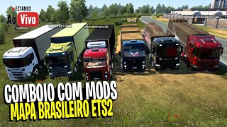 🔴 LIVE - ETS2 COMBOIO COM MODS BRASILEIROS MAPA BR BRASIL EURO TRUCK SIMULATOR 2 1.43 ETS2