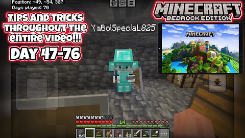 Beating Minecraft with ‎@diowa319ltkiowa7 Part 3 (with tips and trips for beginners)