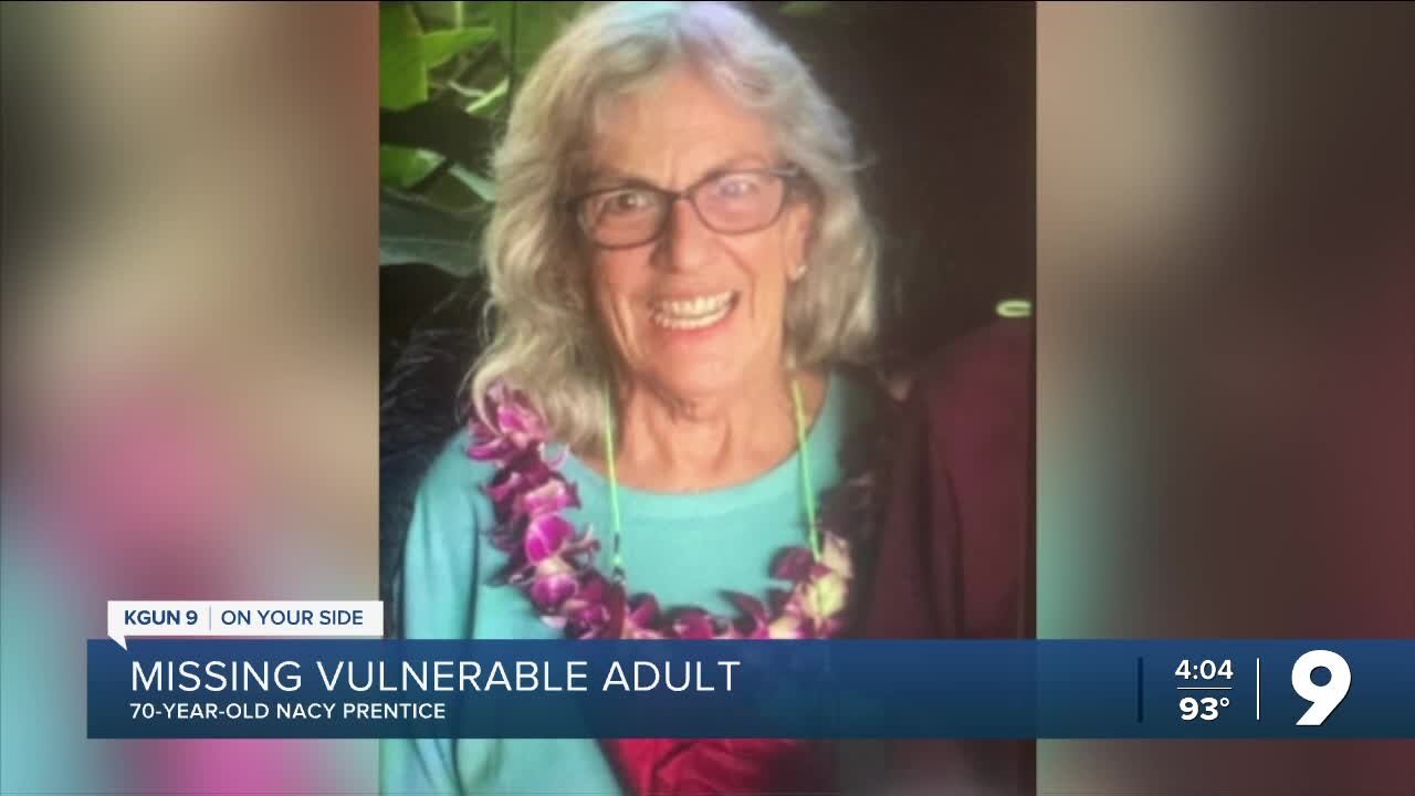 PCSD looks for missing, vulnerable 70-year-old woman