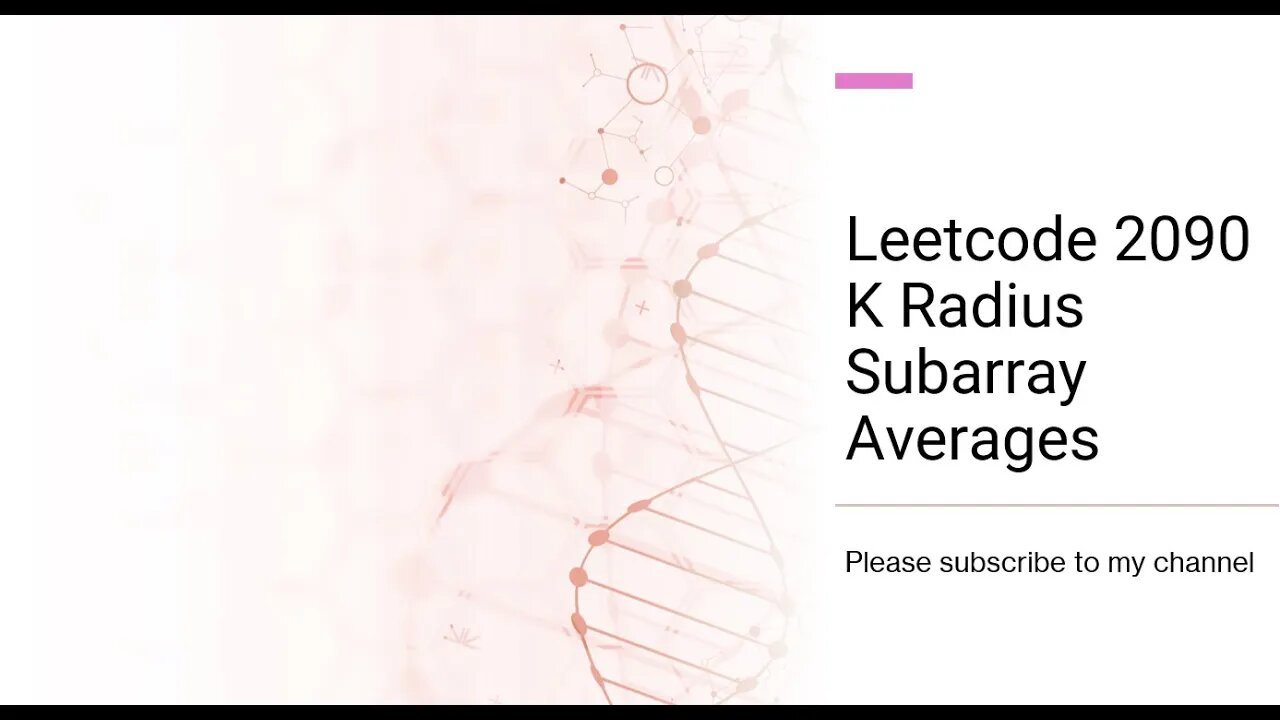 Leetcode 2090 K Radius Subarray Averages