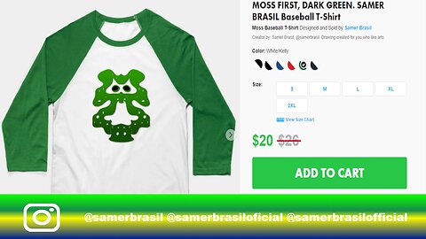 MOSS FIRST, DARK GREEN. @SAMERBRASIL. TEEPUBLIC