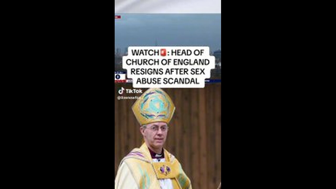 Head of Church of England Resigns After Sex Scandal