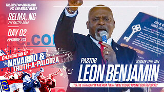 Pastor Leon Benjamin | Pastor Leon Benjamin Joins Clay Clark’s Selma, NC ReAwaken America Tour + Learn More At: www.TimeToFreeAmerica.com