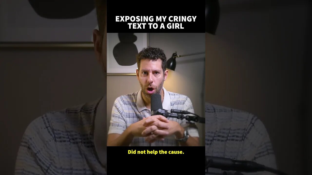 Exposing My Cringy Text To A Girl #datingcoach #textgame #datingadvice