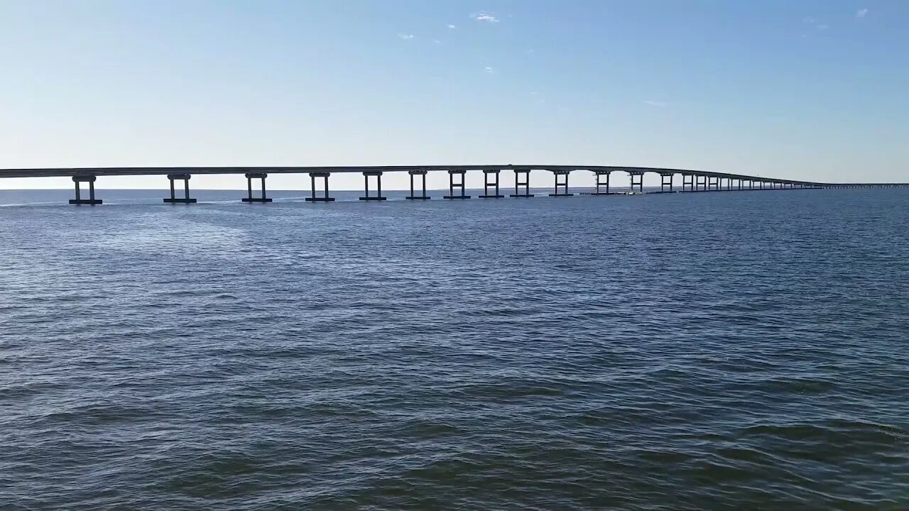 St. George Island Bridge at Sunset - Fall 2021