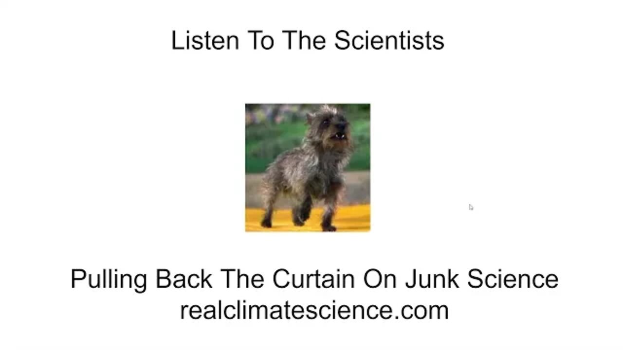 Listen To The Scientists (Corrected Version)