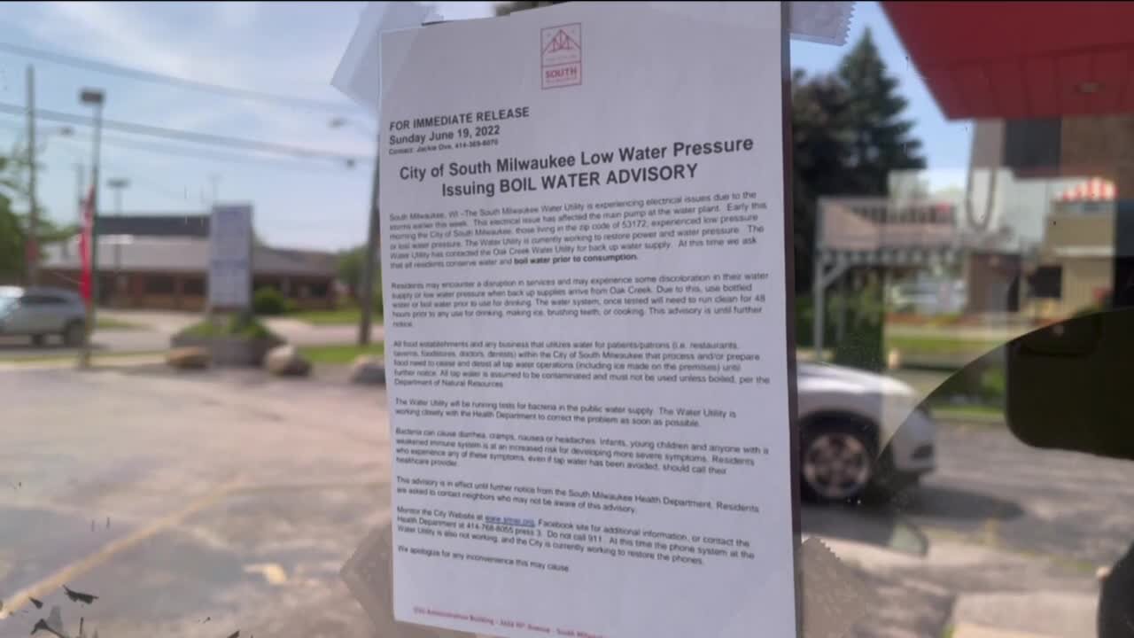 Boil Water Advisory issued for city of South Milwaukee following utility issue