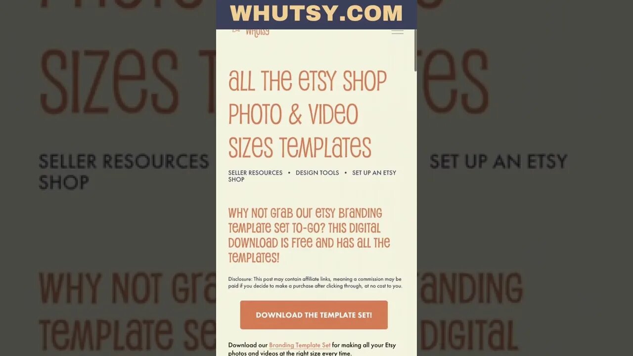 Etsy Shop Photo Sizes, Image Dimensions, Video Sizes, and Templates for Your Etsy Store #shorts