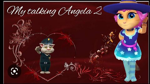 drink juice and dancing my Angela my talking Angela 2