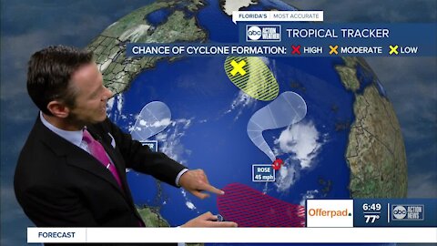 50% chance disturbance in Atlantic develops over the next 48 hours