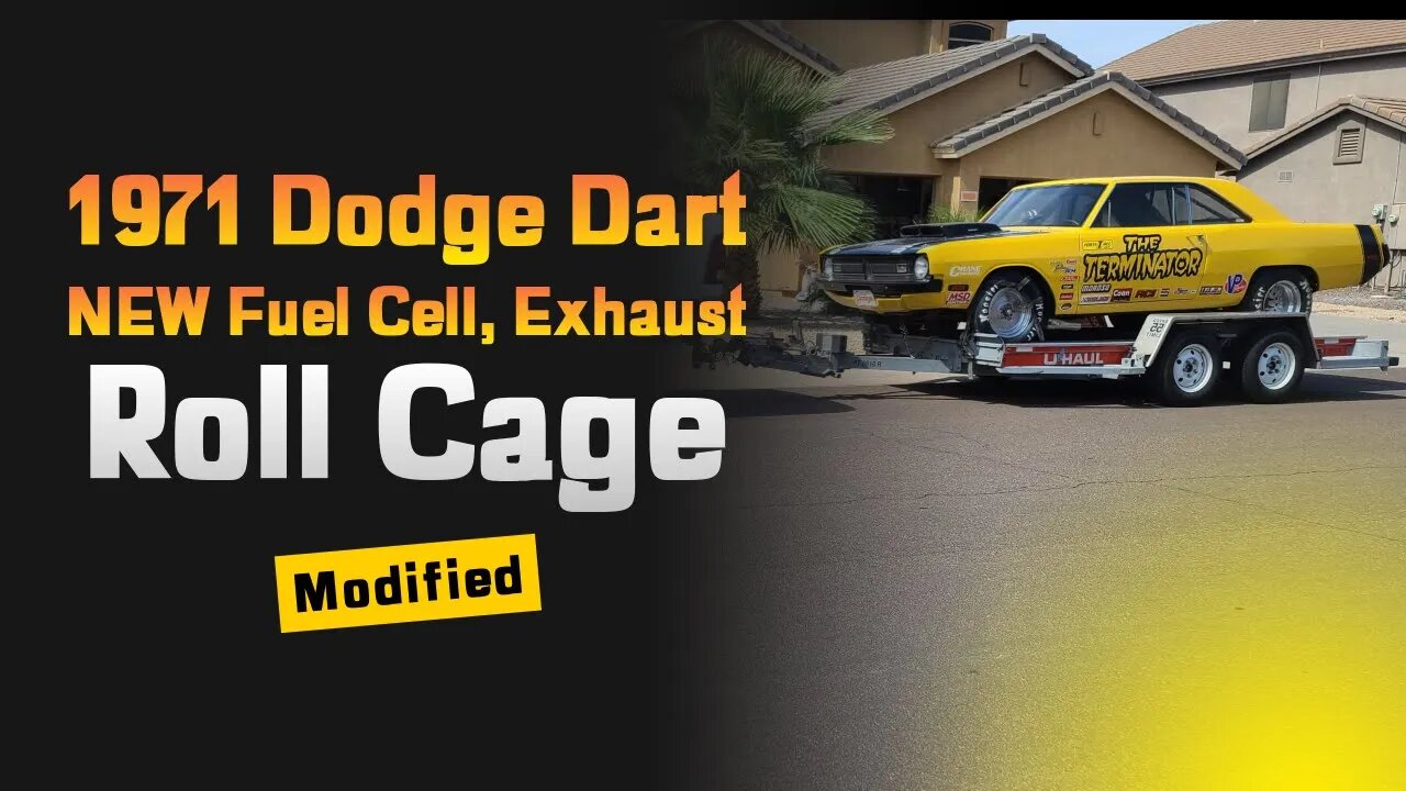 1971 Dodge Dart New upgrades. (Exhaust, Cage and Fuel cell)