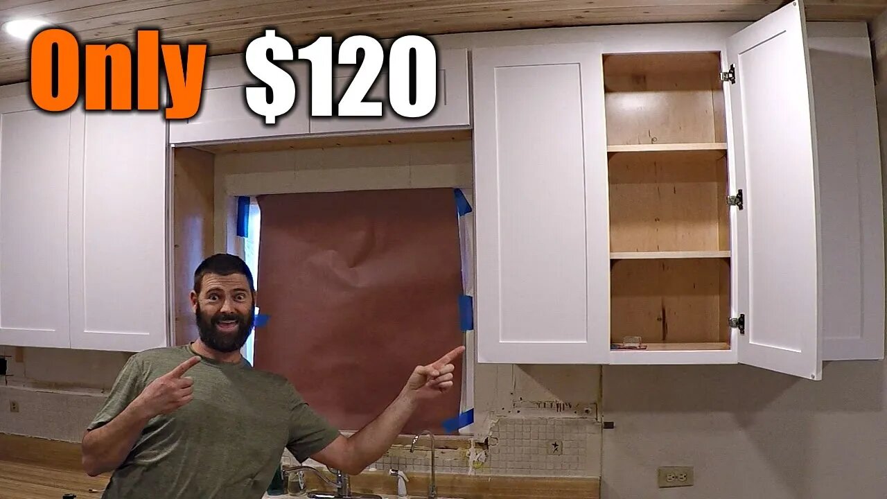 Upgrade Your Kitchen Cabinets For Only $120 | THE HANDYMAN |