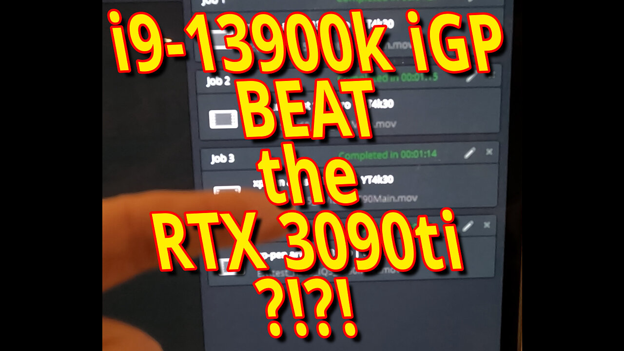 The i9-13900k Internal GPU performs BETTER than the RTX 3090ti ?!?!