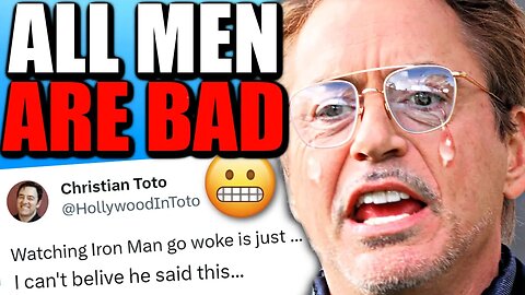 Robert Downey Jr Goes FULL MALE FEMINIST - Woke Hollywood Gets Another...