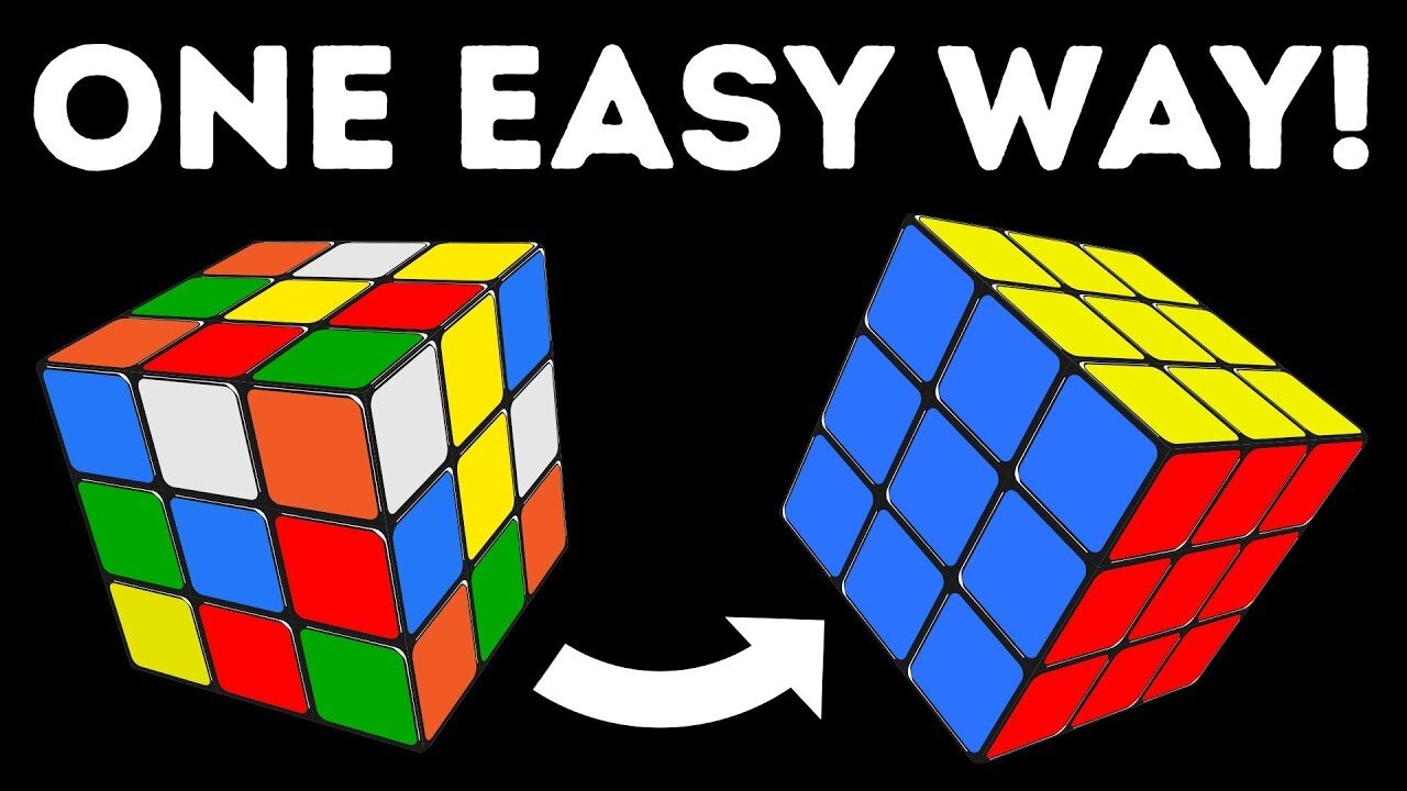 3 by 3 Rubik's cube solve trick