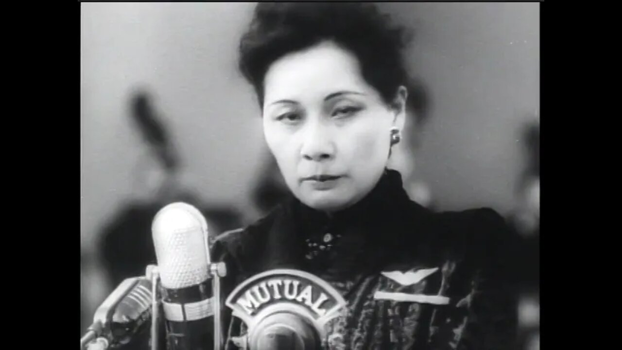 1943 Newsreel - Madam Chang at Hollywood Bowl - Coy Watson