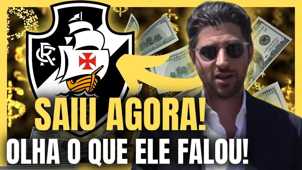 EXPLODIU NA WEB! TORCIDA COMEMORA! VEJA O QUE ELE FALOU NOTÍCIAS DO VASCO