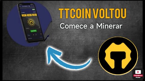 A TTCOIN Voltou Com a MINERAÇÃO Sua Chance de ter essa CRIPTOMOEDA