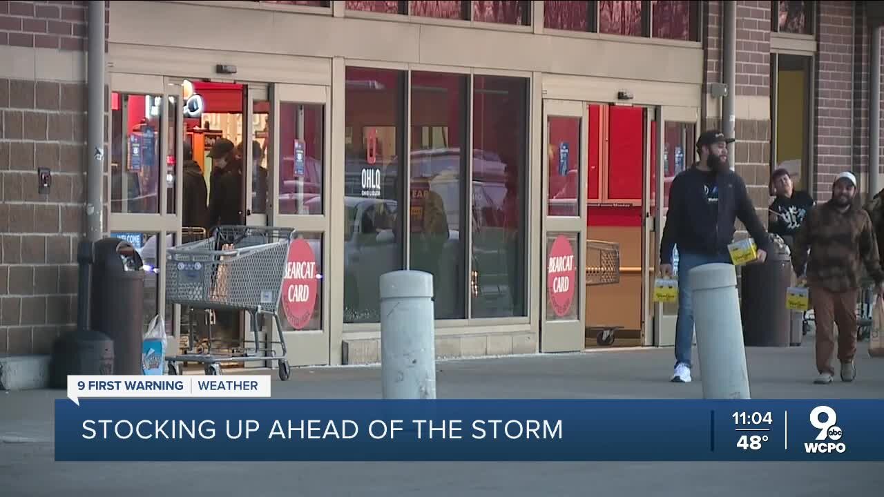 Tri-State residents stocking up on groceries ahead of potential storm