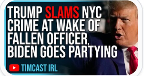 Trump SLAMS NYC Crime At Wake Of Fallen Officer, Biden Goes PARTYING With Lizzo Instead