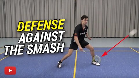 How to Defend a Smash in Badminton Singles featuring Camilo Borst