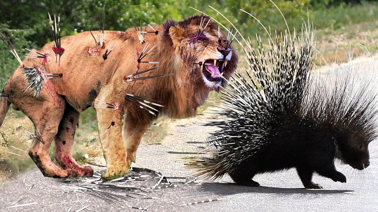 Hedgehogs Too Dangerous! Hedgehog Easily Defeats Attackers Thanks to Sharp Thorns Even Lion, Leopard