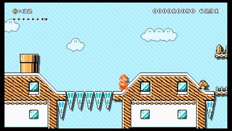 Mario Maker 2 SMB 3 Snow Levels