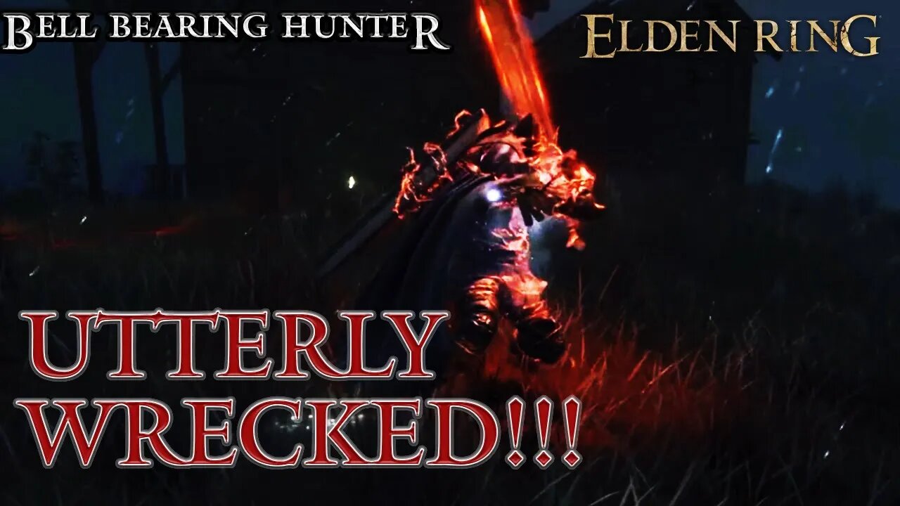 Elden Ring - Bell Bearing Hunter in Caelid Destroyed by Hammers (Only Hit Me Once!)