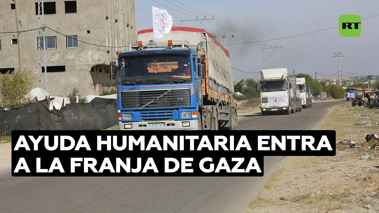 17 camiones con ayuda humanitaria entran a la Franja de Gaza
