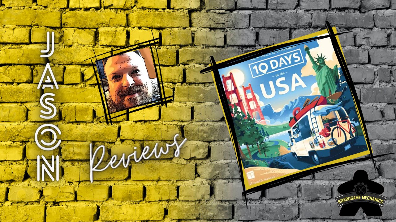 The Boardgame Mechanics Review 10 Days in the USA