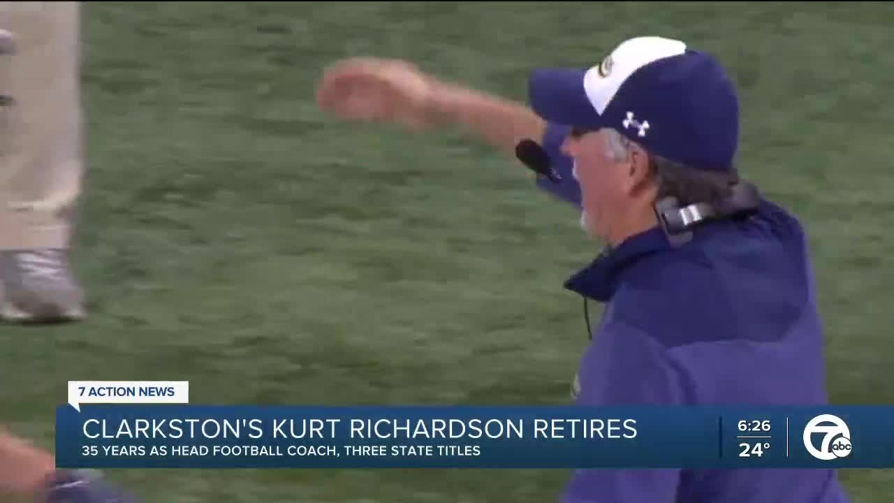 Clarkston's Kurt Richardson retires after 35 years, three state titles